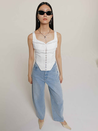 OVAL DENIM PANTS