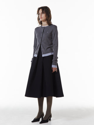 BONDING TUCK FLARE SKIRT