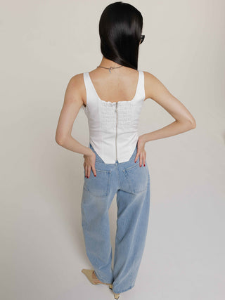 OVAL DENIM PANTS
