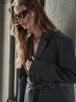 WAIST CONSCIOUS PAT IN JACKET