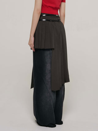 SCREW PLEATS SKIRT