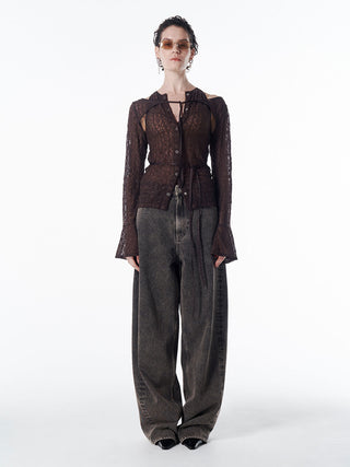 LACE COMPACT LAYERED TOPS