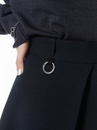 BONDING TUCK FLARE SKIRT