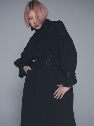 WOOL COMFORTABLE TRENCH COAT