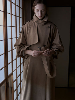 WOOL COMFORTABLE TRENCH COAT