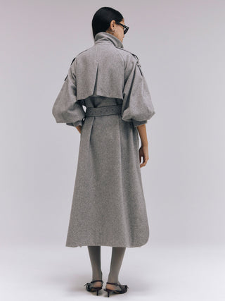 WOOL COMFORTABLE TRENCH COAT