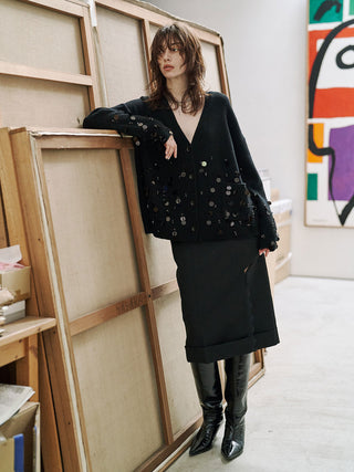 ASYMMETRY LINER SKIRT