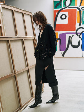 ASYMMETRY LINER SKIRT