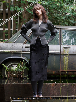 ESCARGOT SLEEVE KNIT