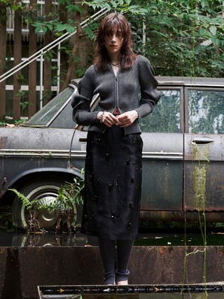 ESCARGOT SLEEVE KNIT