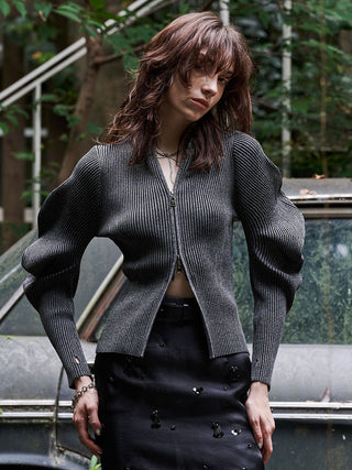 ESCARGOT SLEEVE KNIT