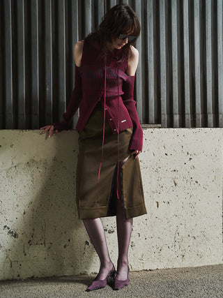 ASYMMETRY LINER SKIRT