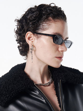 【JUSTINE CLENQUET】IRIS CRYSTAL EARRINGS