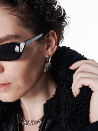 【JUSTINE CLENQUET】IRIS CRYSTAL EARRINGS