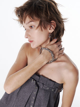 【JUSTINE CLENQUET】LIV CRYSTAL BRACELET