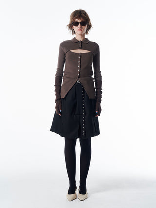 ARM SET KNIT CARDIGAN
