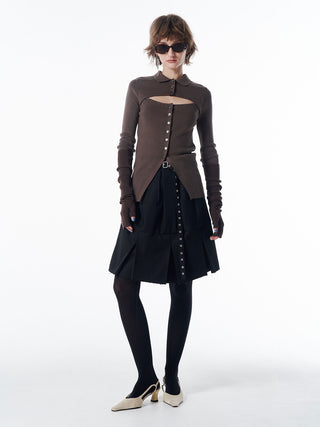 ARM SET KNIT CARDIGAN