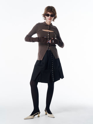 ARM SET KNIT CARDIGAN