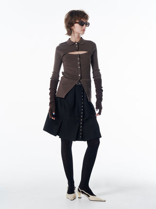 ARM SET KNIT CARDIGAN