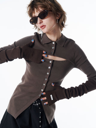 ARM SET KNIT CARDIGAN