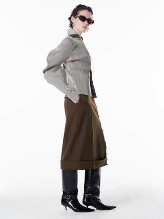 ESCARGOT SLEEVE KNIT