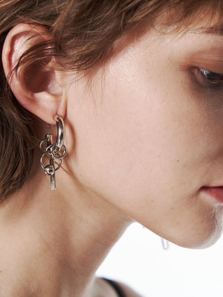 【JUSTINE CLENQUET】IRIS CRYSTAL EARRINGS