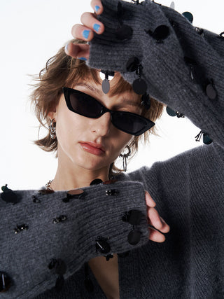 【JUSTINE CLENQUET】BEL CRYSTAL EARRINGS