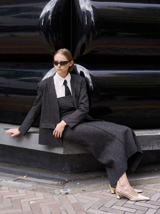 CUT OFF DETAILS DRESS