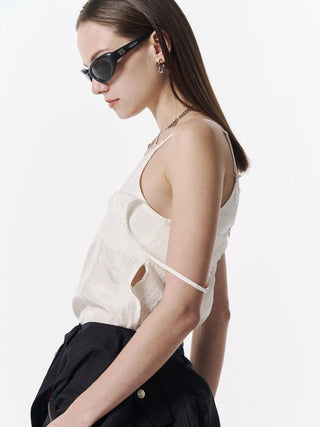 CROSS OVER LACE CAMI