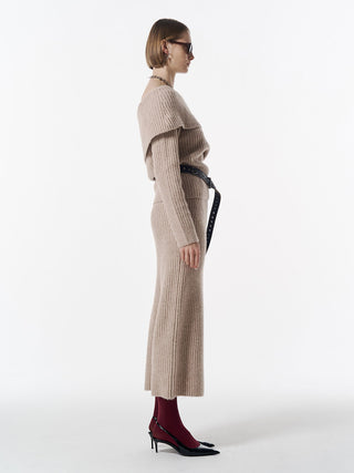 OFF SHOULDER BULKY KNIT