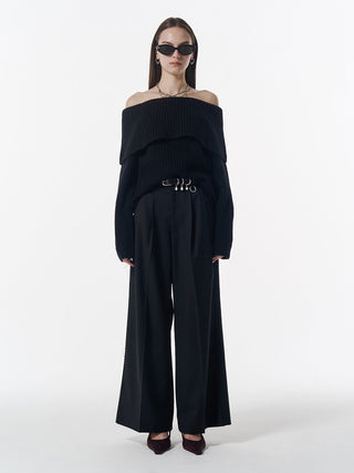 OFF SHOULDER BULKY KNIT