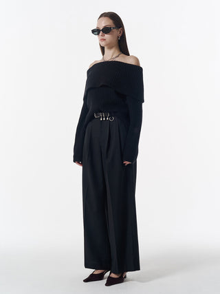 OFF SHOULDER BULKY KNIT