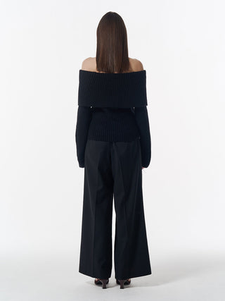 OFF SHOULDER BULKY KNIT