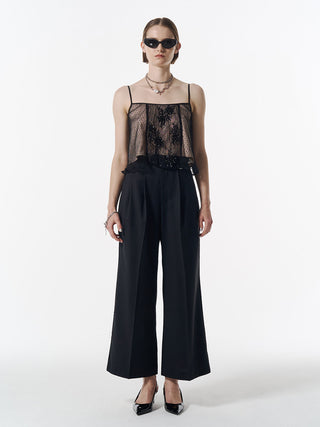 PANEL CUT LACE CAMISOLE
