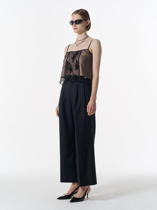 PANEL CUT LACE CAMISOLE