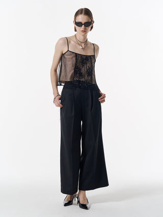 PANEL CUT LACE CAMISOLE