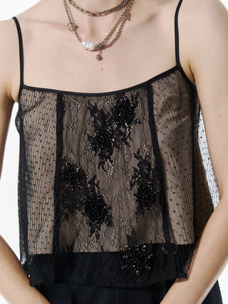 PANEL CUT LACE CAMISOLE