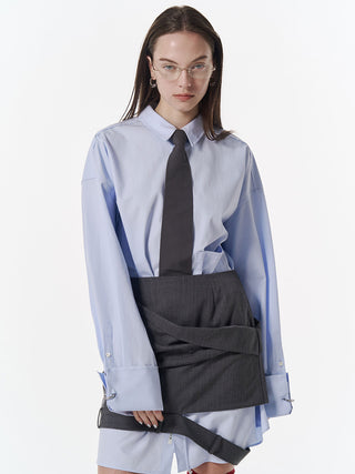 LOW WEST CUTTING MINI SKIRT