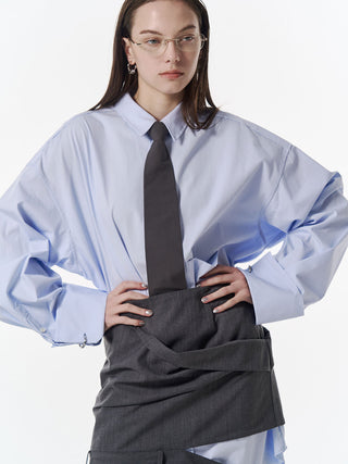 LOW WEST CUTTING MINI SKIRT