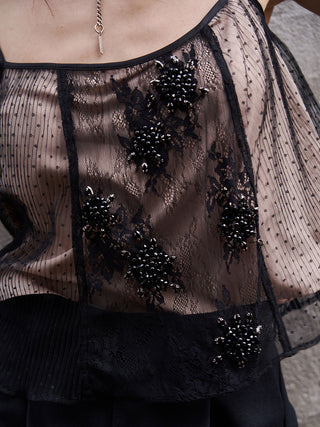 PANEL CUT LACE CAMISOLE