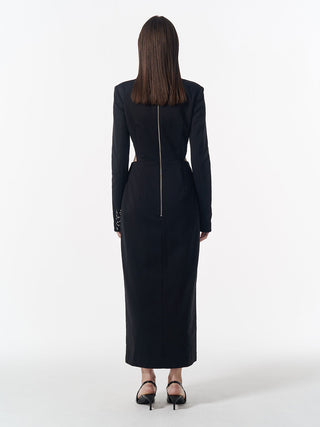 WEST CUTTING SLIT DRESS
