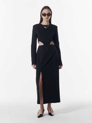 WEST CUTTING SLIT DRESS
