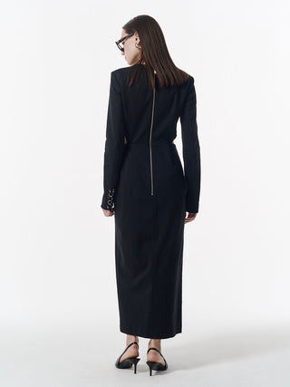 WEST CUTTING SLIT DRESS
