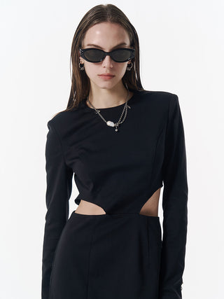 WEST CUTTING SLIT DRESS