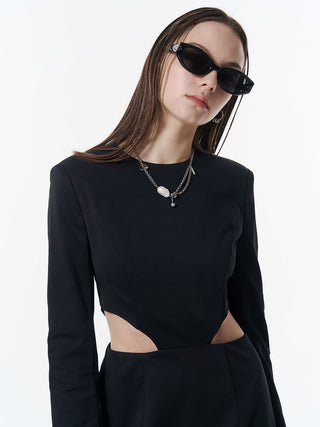 WEST CUTTING SLIT DRESS