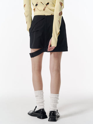 LOW WEST CUTTING MINI SKIRT
