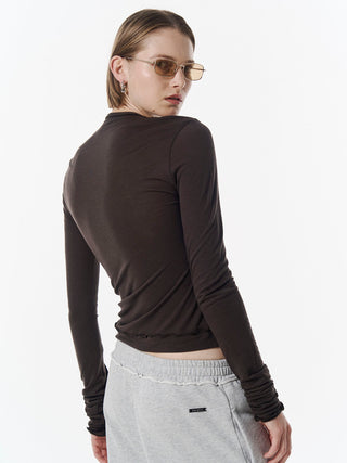 SHEER CUT TIE CARDIGAN