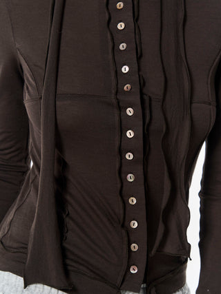 SHEER CUT TIE CARDIGAN