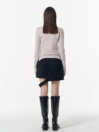 SHEER CUT TIE CARDIGAN