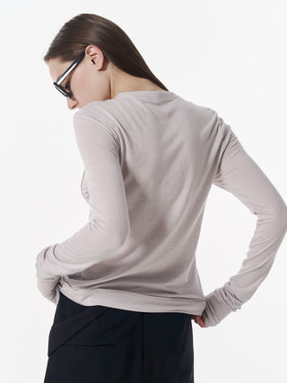 SHEER CUT TIE CARDIGAN